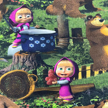 Load image into Gallery viewer, masha and the bear fabric uk
