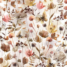 Load image into Gallery viewer, REMNANT 68 CM Jersey Fabric - WILDFLOWERS by Family Fabrics
