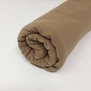 Solid Cotton Jersey Fabric - Biscuit