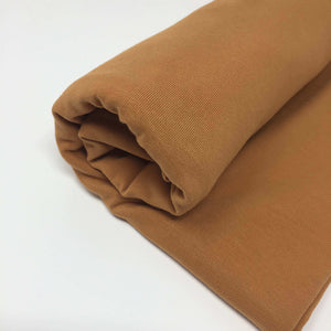 Solid Cotton Jersey Fabric - Caramel