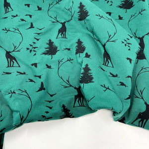 LAST METER French Terry Fabric - Woodland Dark Green