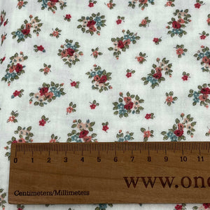 organic cotton muslin fabric small flowers double gauze fabric organic gots