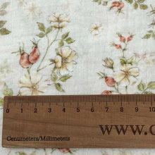 Load image into Gallery viewer, LAST METER Organic Muslin Fabric / Double Gauze Fabric - Wild Roses
