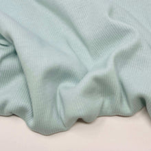 Load image into Gallery viewer, Fine Rib Knit Jersey Fabric - Frosty Mint
