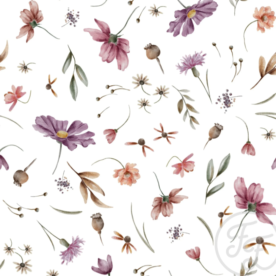Cotton Jersey Fabric - Flower Meadow
