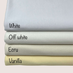 Solid Cotton Jersey Fabric - White Shades