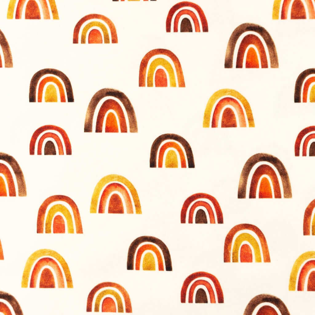 Cotton Jersey Fabric - Autumn Rainbows