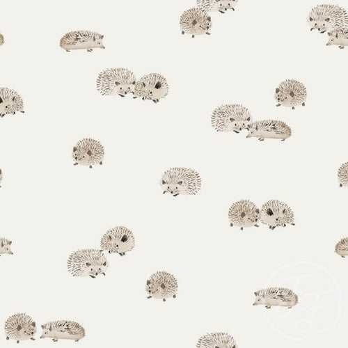 hedgehog by family fabrics jersey fabric hedgehogs jersey family fabrics UK
