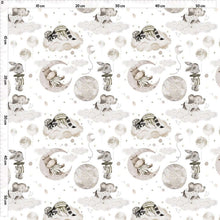 Load image into Gallery viewer, sleepy animals jersey fabric sweet dreams fabric uk
