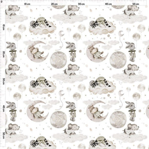 sleepy animals jersey fabric sweet dreams fabric uk